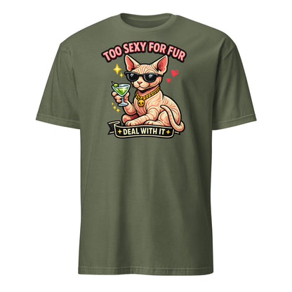 Funny Sphynx cat shirt for people who don’t want fur