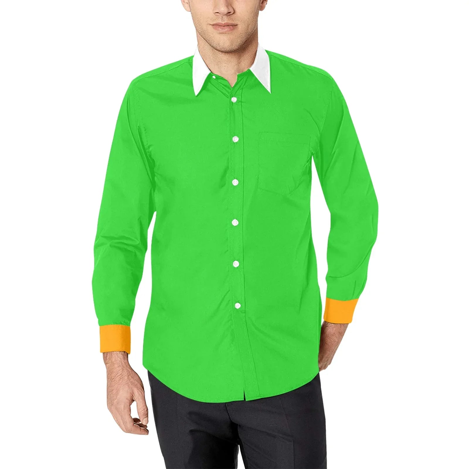 Funny St. Patrick's Light Green Dress Shirt / Kiss Me, I'm Irish, Or Drunk, Or Whatever M Funny St. Patrick's Light Green Dress Shirt / Kiss Me, I'm Irish, Or Drunk, Or Whatever M