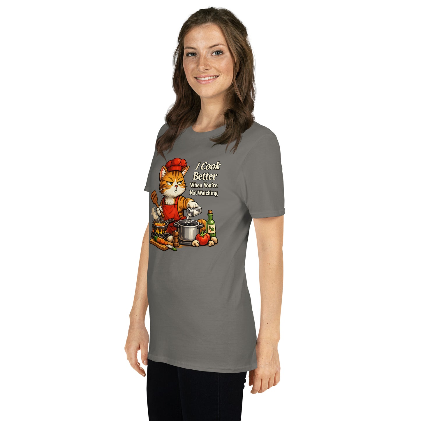 Funny cat cooking shirt for BBQs and gatherings