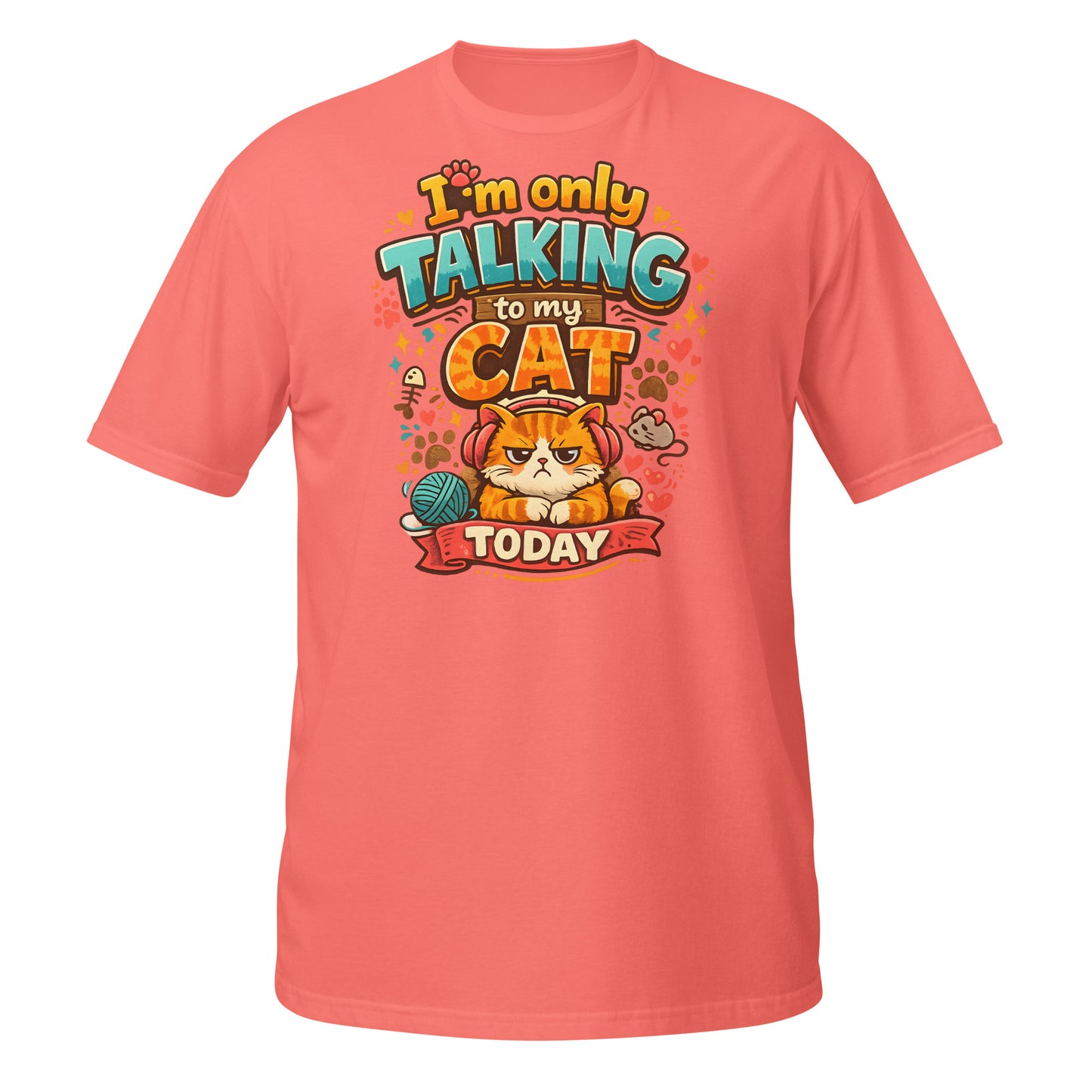Funny cat lover women’s graphic t-shirt in premium cotton