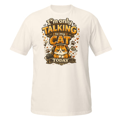 Funny cat owner t shirt for men premium cotton
