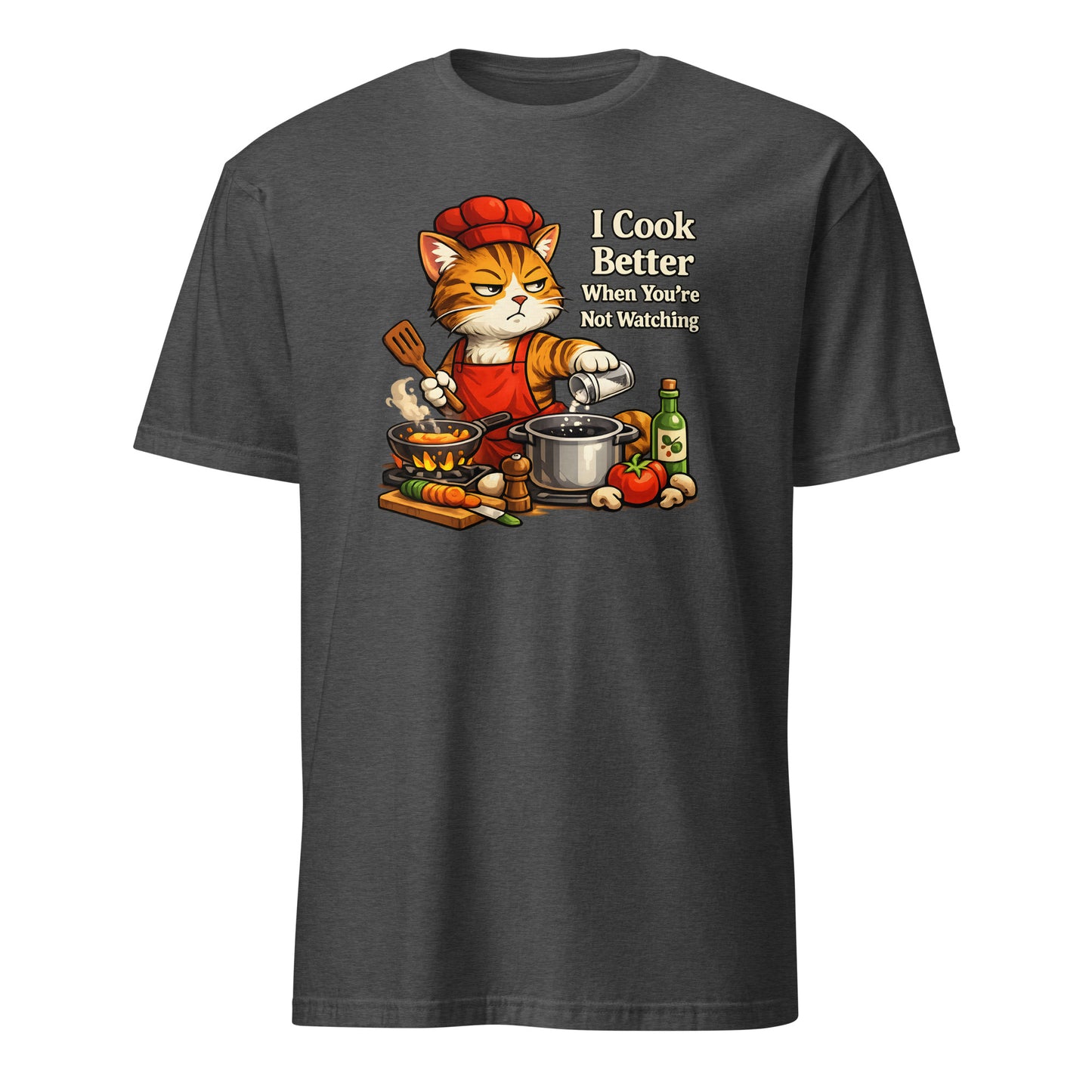 Funny cooking cat shirt for food lovers