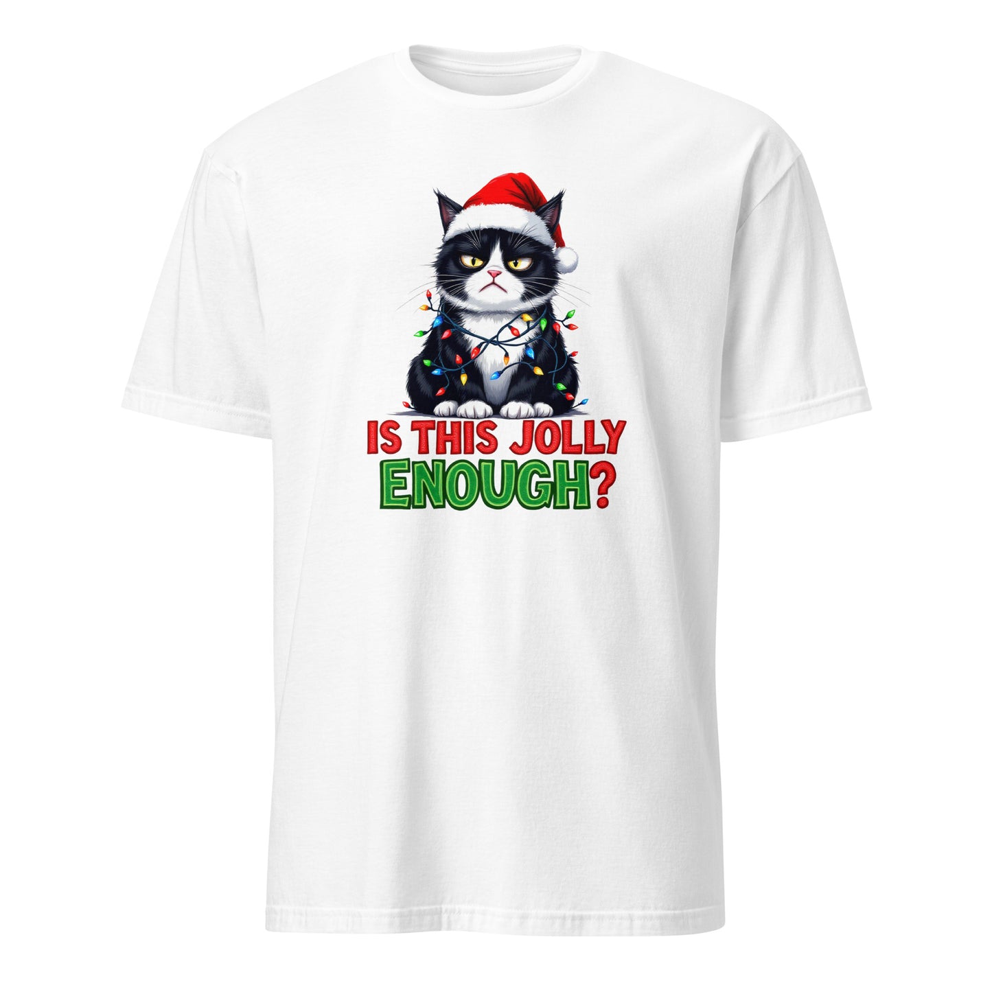 Funny holiday t-shirt with sarcastic Christmas message