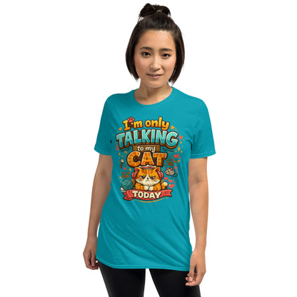 Funny women’s cat t-shirt for home and casual outings