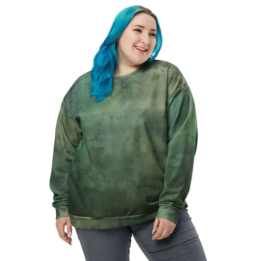 Gender-Inclusive Eco Chic: Green Sweater for Him and Her
