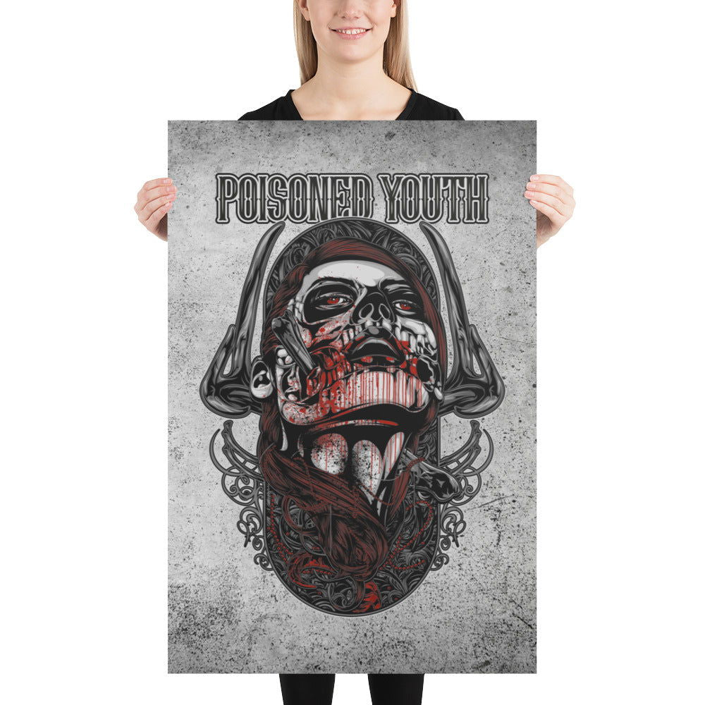 Gothic Wall Decor / Gothic Wall Art / Goth Stuff / Poisoned Youth / Quality Poster - YVDdesign