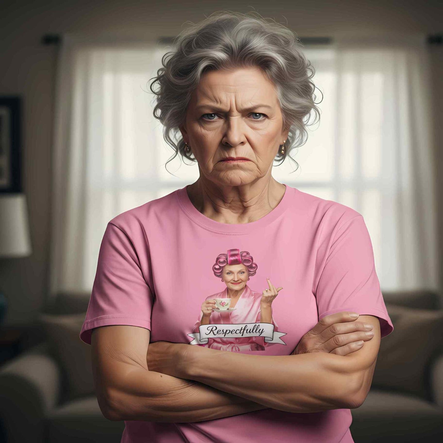 Grandma Middle Finger T-shirt