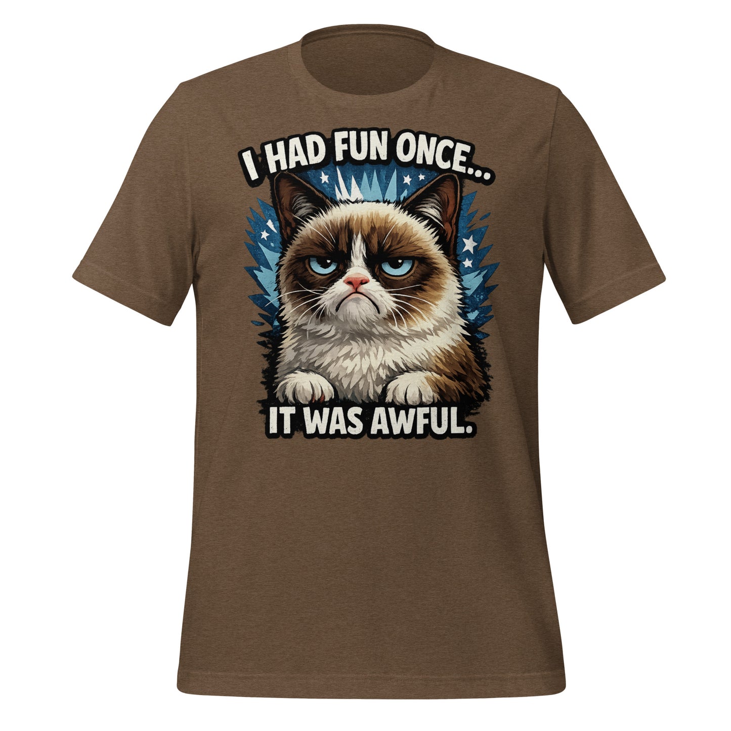 Grumpy Cat meme t-shirt with sarcastic quote