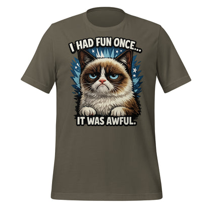 Grumpy cat humor t-shirt casual everyday wear