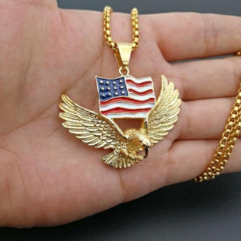 American Eagle Halskette / American Flag Halskette / American Flag Schmuck