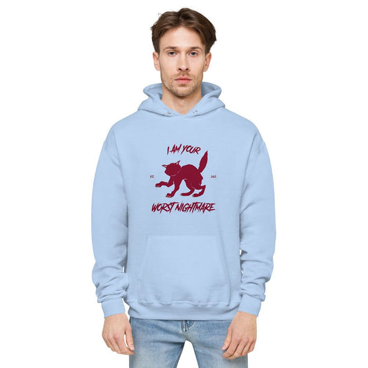 Halloween red cat hoodie with recycled polyester