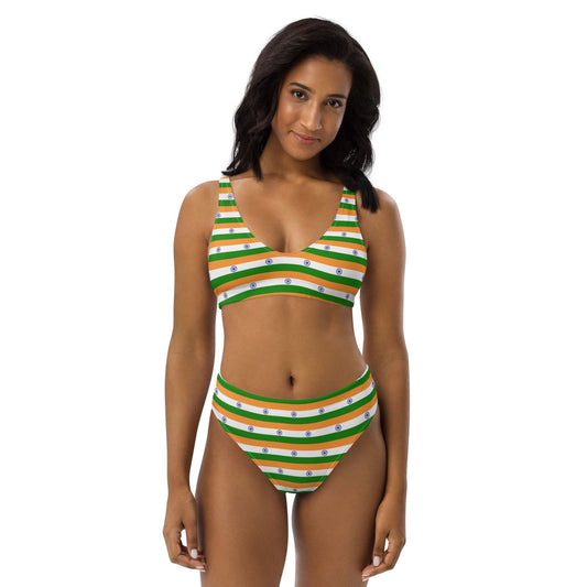 India flag bikini swimwear front view