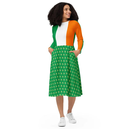 St. Patricks Day Irish Flag Dress | YVDdesign 3XL St. Patricks Day Irish Flag Dress | YVDdesign 3XL