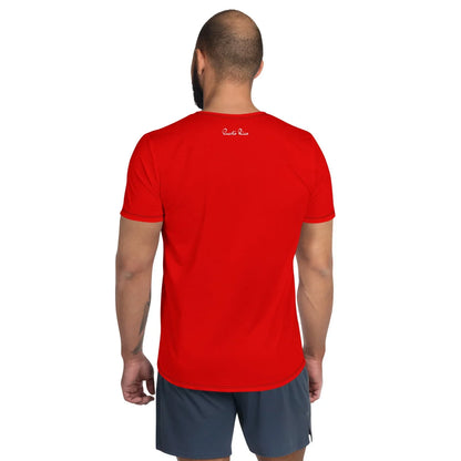 Men's Puerto Rico flag T-shirt celebrating Puerto Rican pride back view 