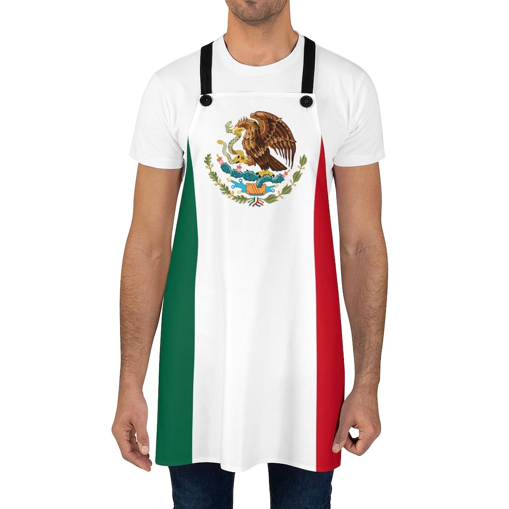 Mexican flag apron for cooking