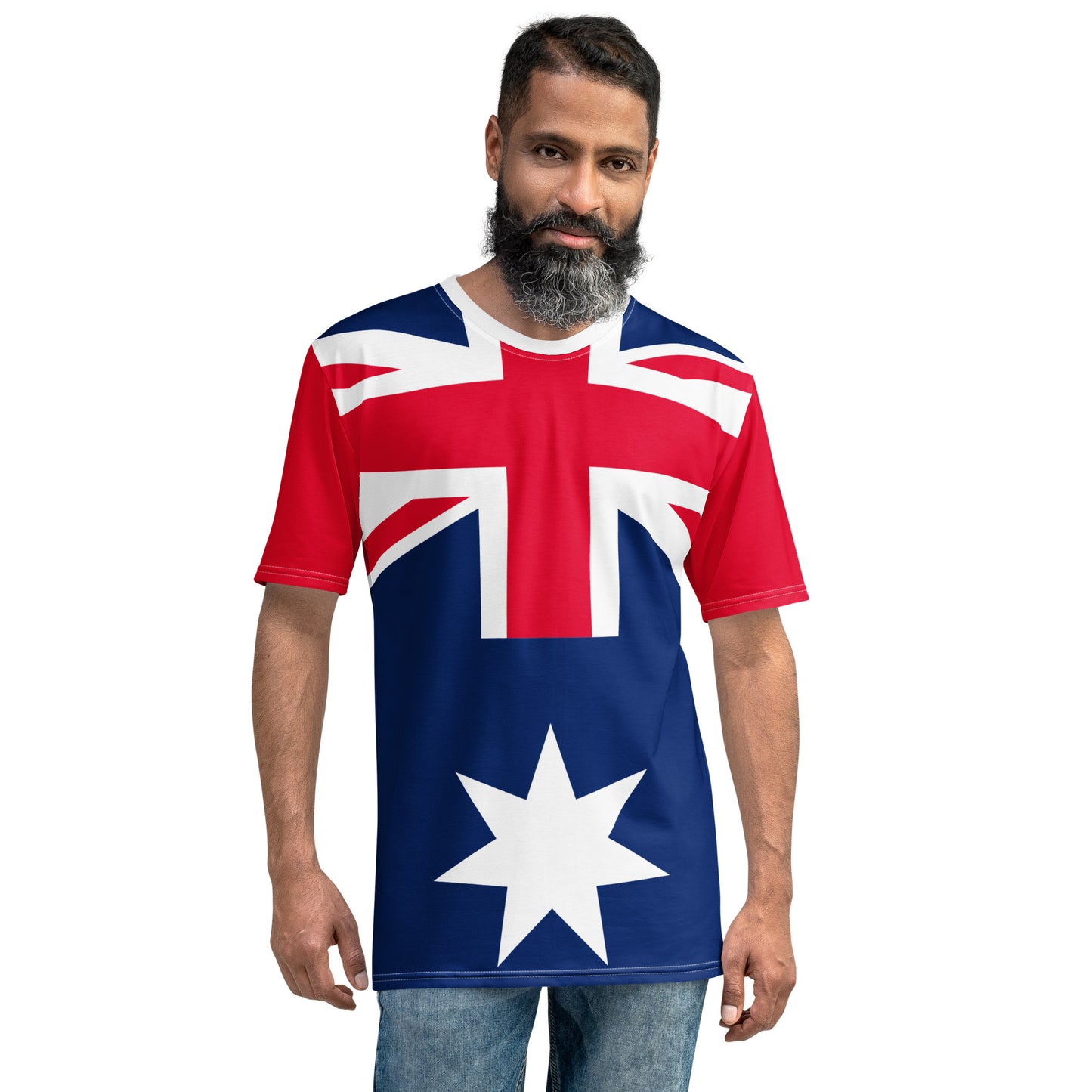 Modern Australian Flag T-shirt highlighting patriotic style