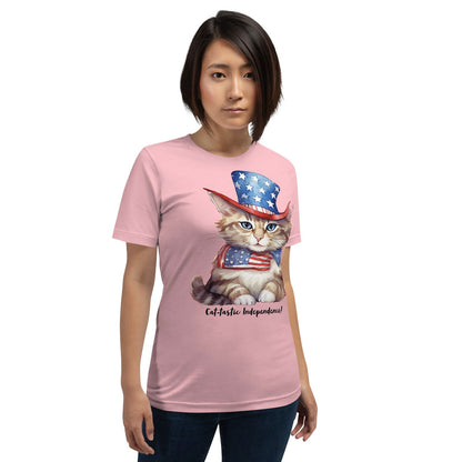 Patriotic Cat Tshirt For Cat Lovers