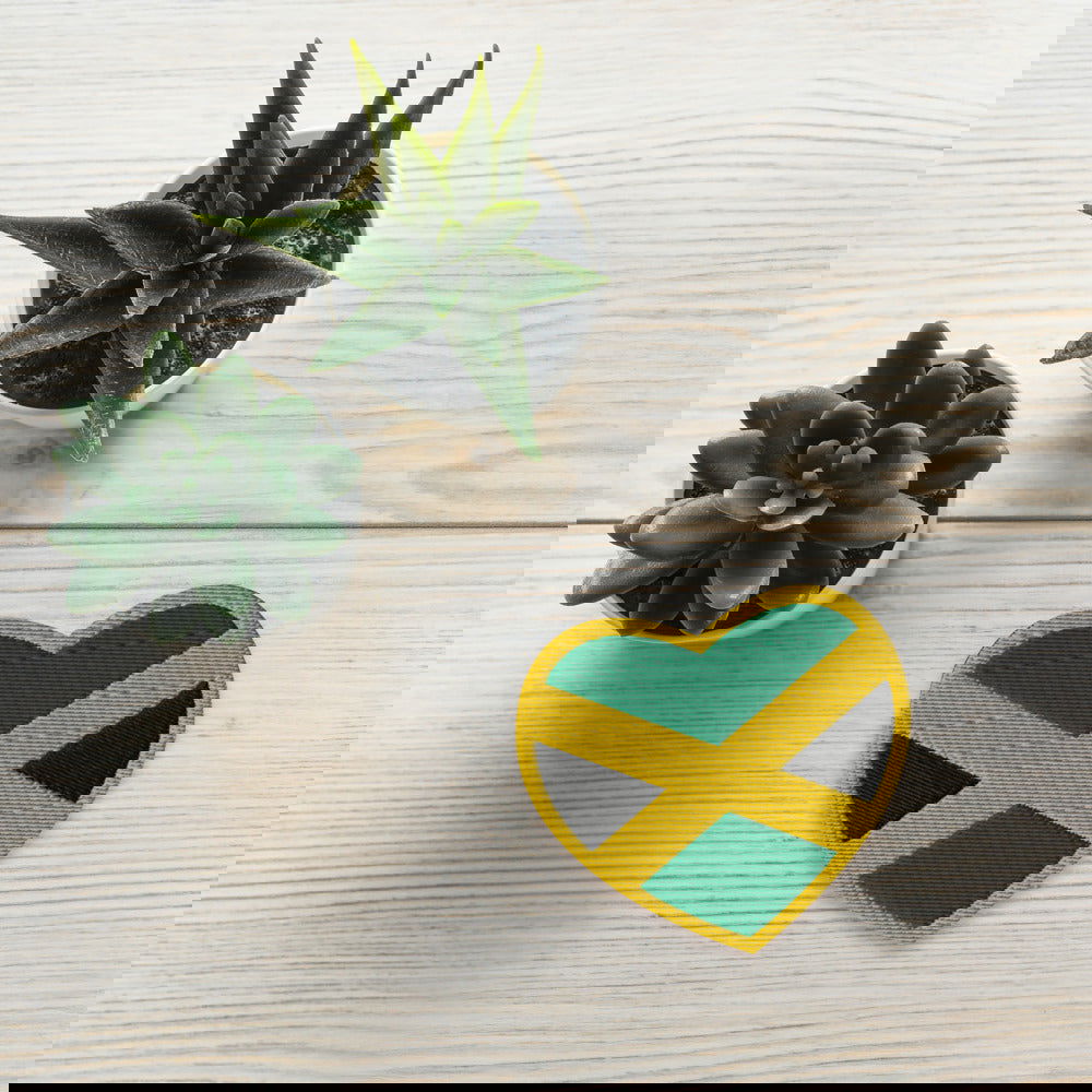 Patriotic Jamaica heart patch for clothing