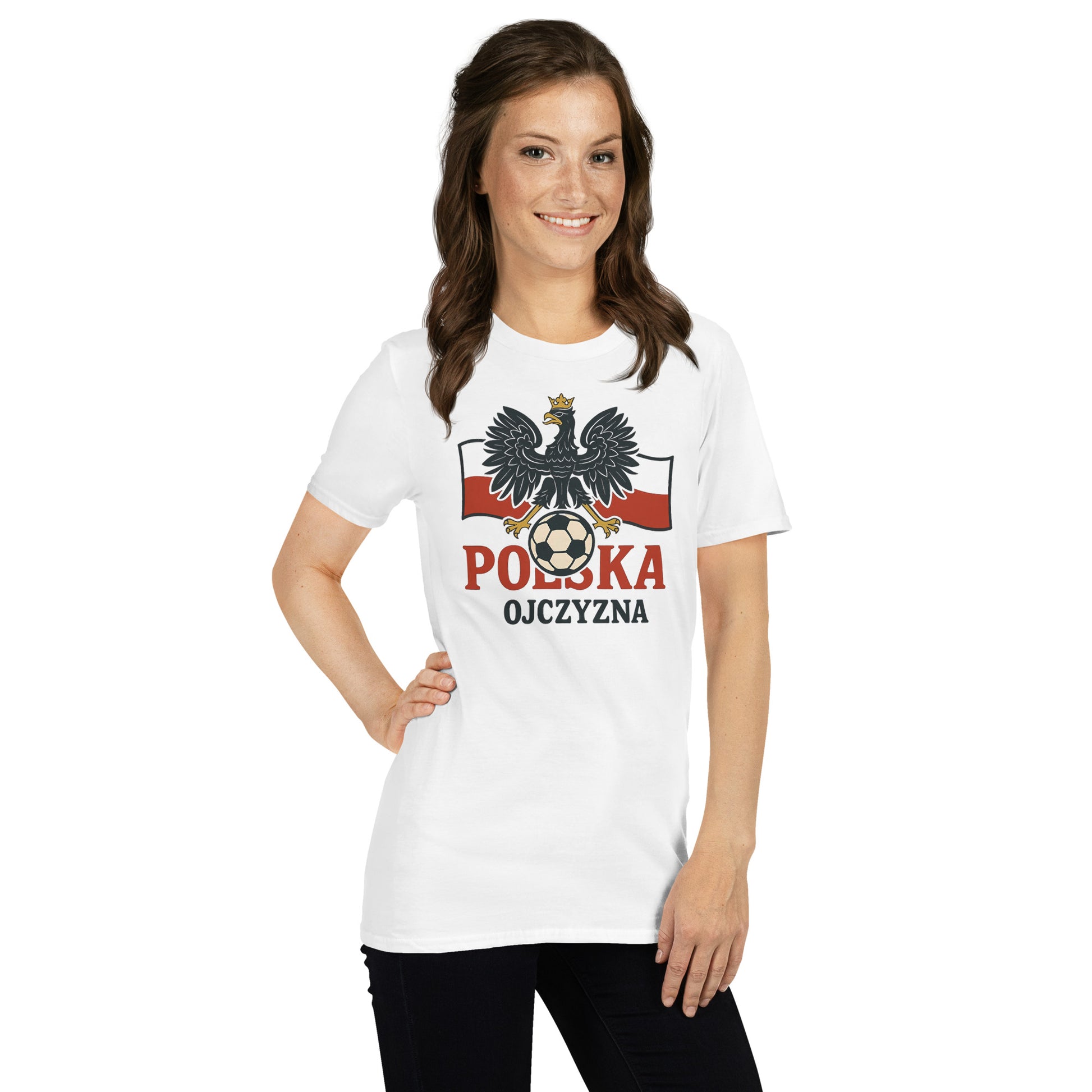 Patriotic Poland football fan T-shirt for men and women
