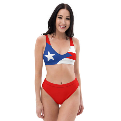 Patriotic Swimwear with Puerto Rican Flag