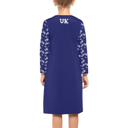 Patriotic dress for girls British flag