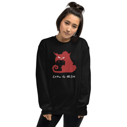 Personalized cat mom crewneck sweatshirt