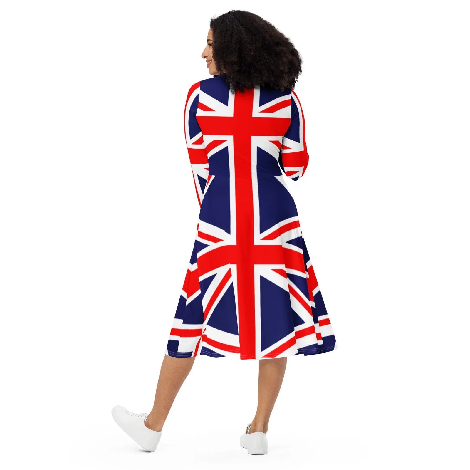 Plus Size Union Jack Dress with Pockets (2XS6X) 4XL Plus Size Union Jack Dress with Pockets (2XS6X) 4XL