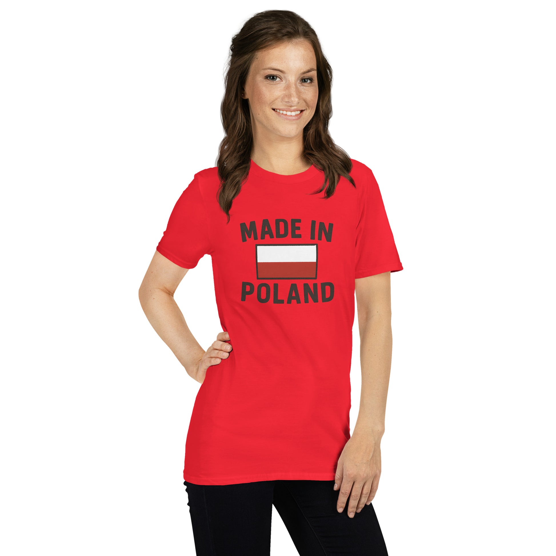 Polish flag heritage T-shirt unisex cotton