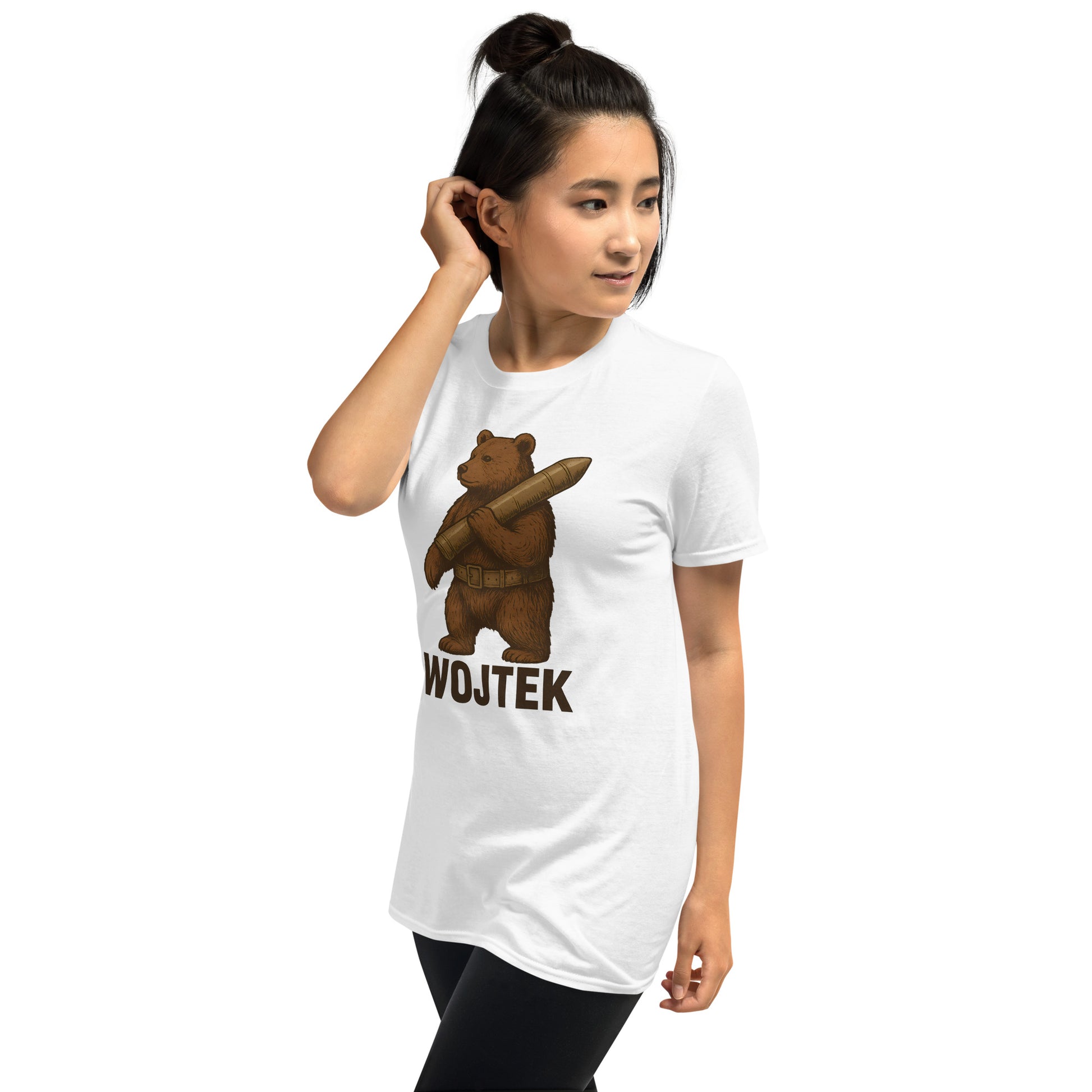 Polish history mascot Wojtek printed T-shirt