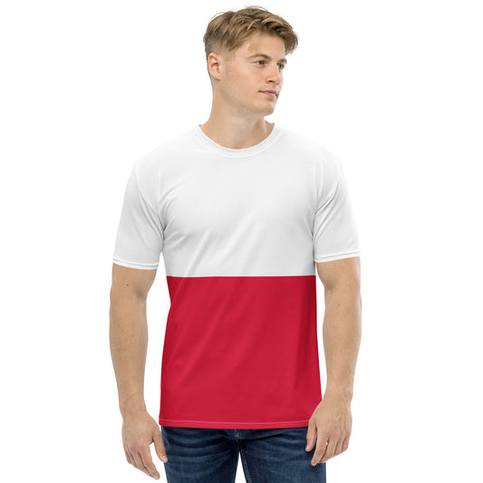 Polska Na Zawsze T-shirt in Polish flag colors red and white