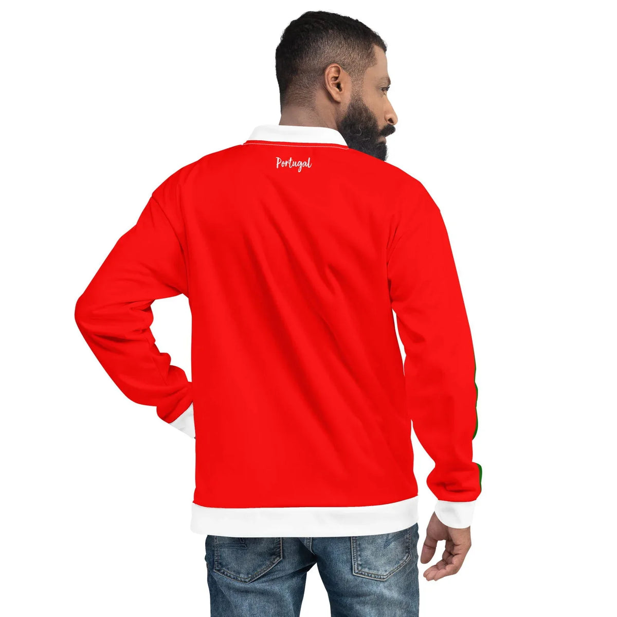 Portugal bomber jacket back view
