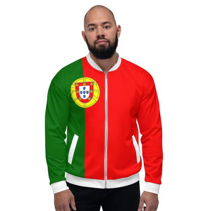 Portuguese soccer jacket with Portugal flag colors
