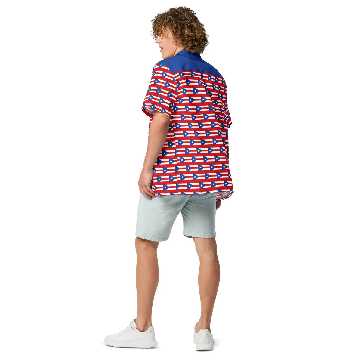 Puerto Rico shirt worn as a casual patriotic outfit