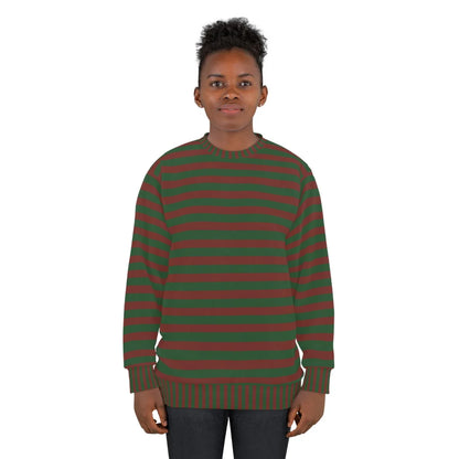 Red and Green Striped Sweater Cozy Holiday Knit | YVDdesign S / Red/Green Striped Red and Green Striped Sweater Cozy Holiday Knit | YVDdesign S / Red/Green Striped