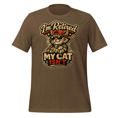 Retired clothing for cat lovers lightweight stretch cotton shirt