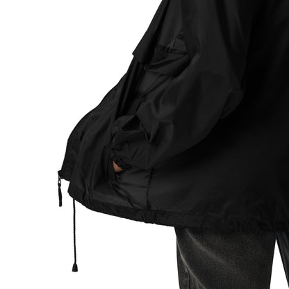 Secure zippered side pocket on Armenian Pride windbreaker jacket for everyday essentials