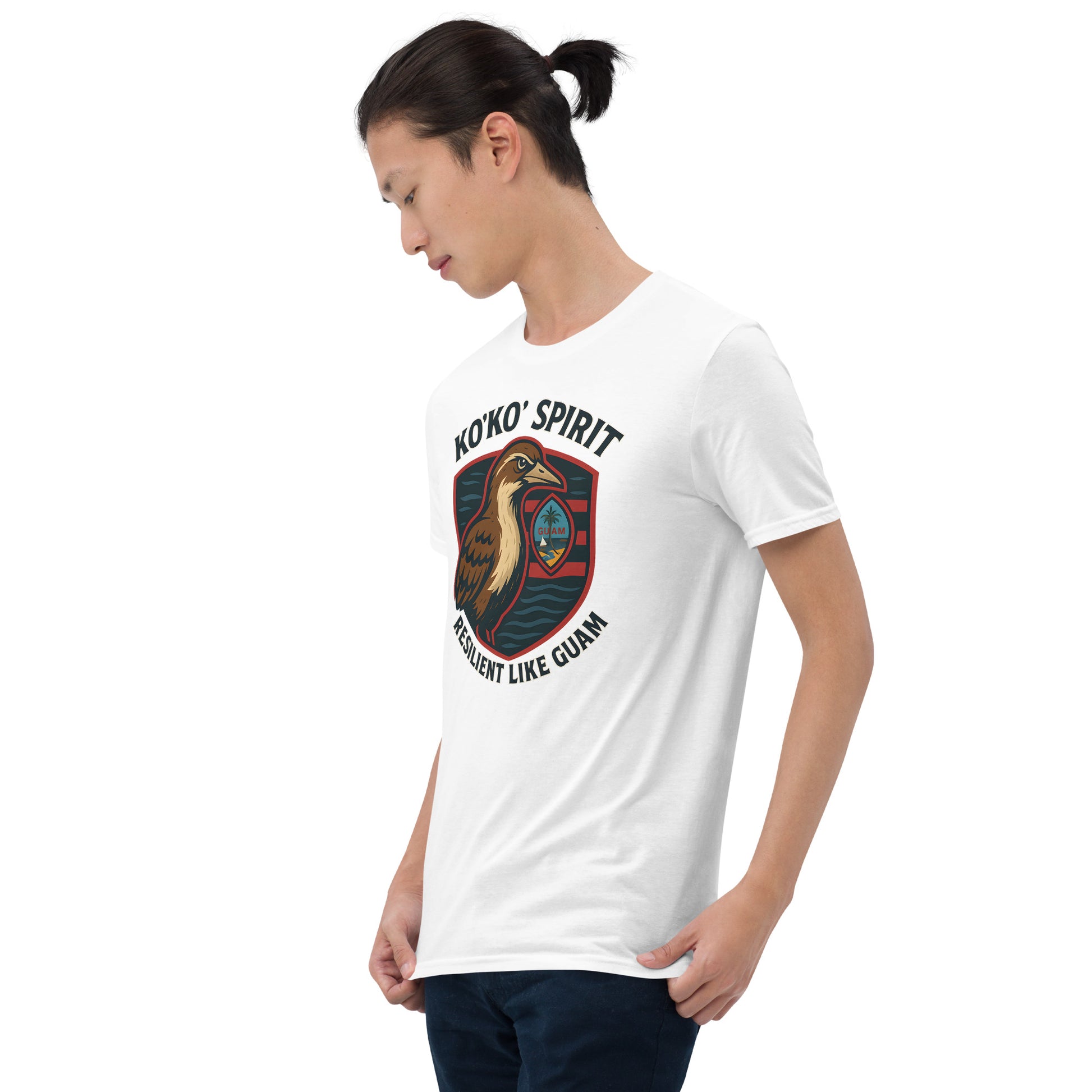 Soft cotton patriotic Guam shirt