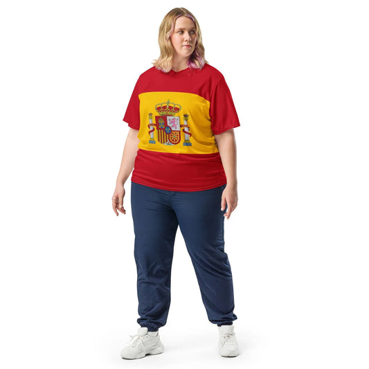 Spanish flag inspired Eco-Friendly T-shirt perfect for casual outings