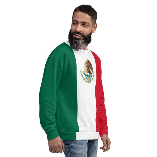 Sweater with Mexican Flag relaxed fit S‑XXL perfect for Mexican Independence Day