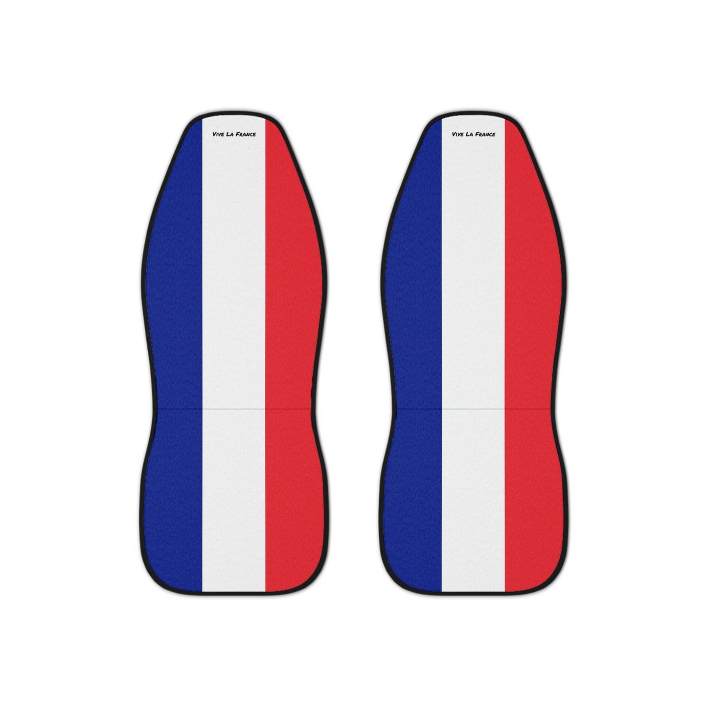 Two France Flag Car Seat Covers Universal