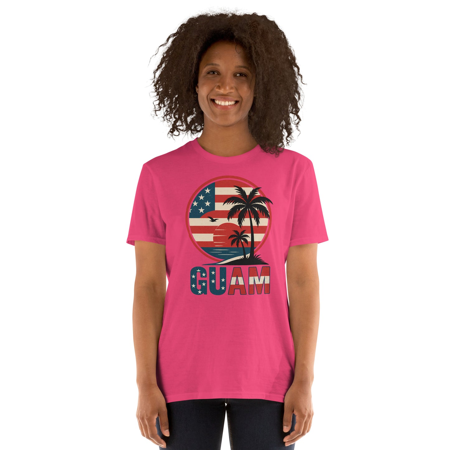 USA flag Guam tee