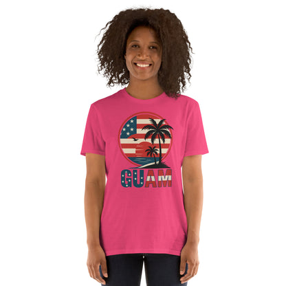 USA flag Guam tee