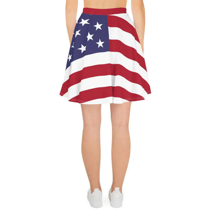 USA flag print skirt for summer outfits