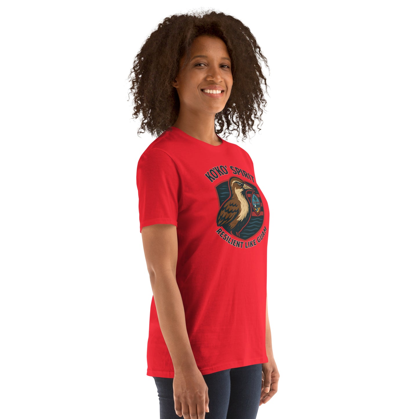 Unisex Guam T-shirt with bird emblem