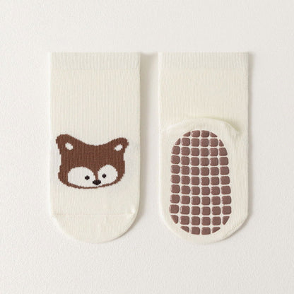 White fox baby socks