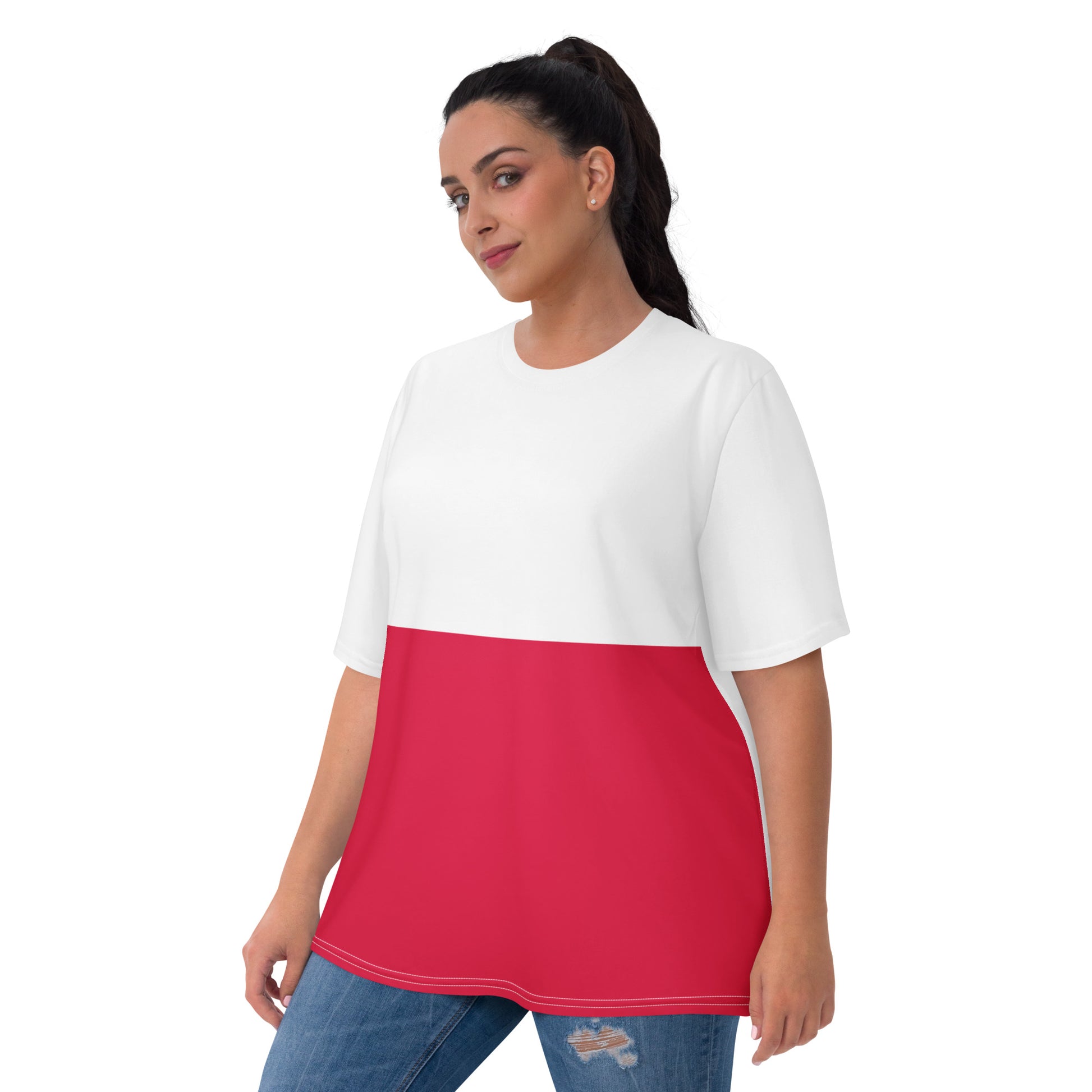 Women’s Poland flag colors T-shirt patriotic clothing