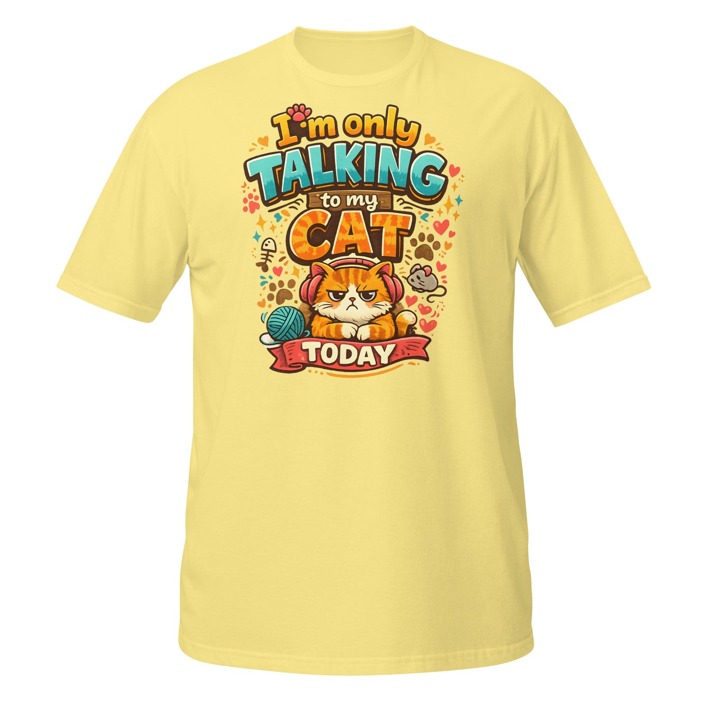 Women’s cat mom t-shirt made from ring-spun cotton