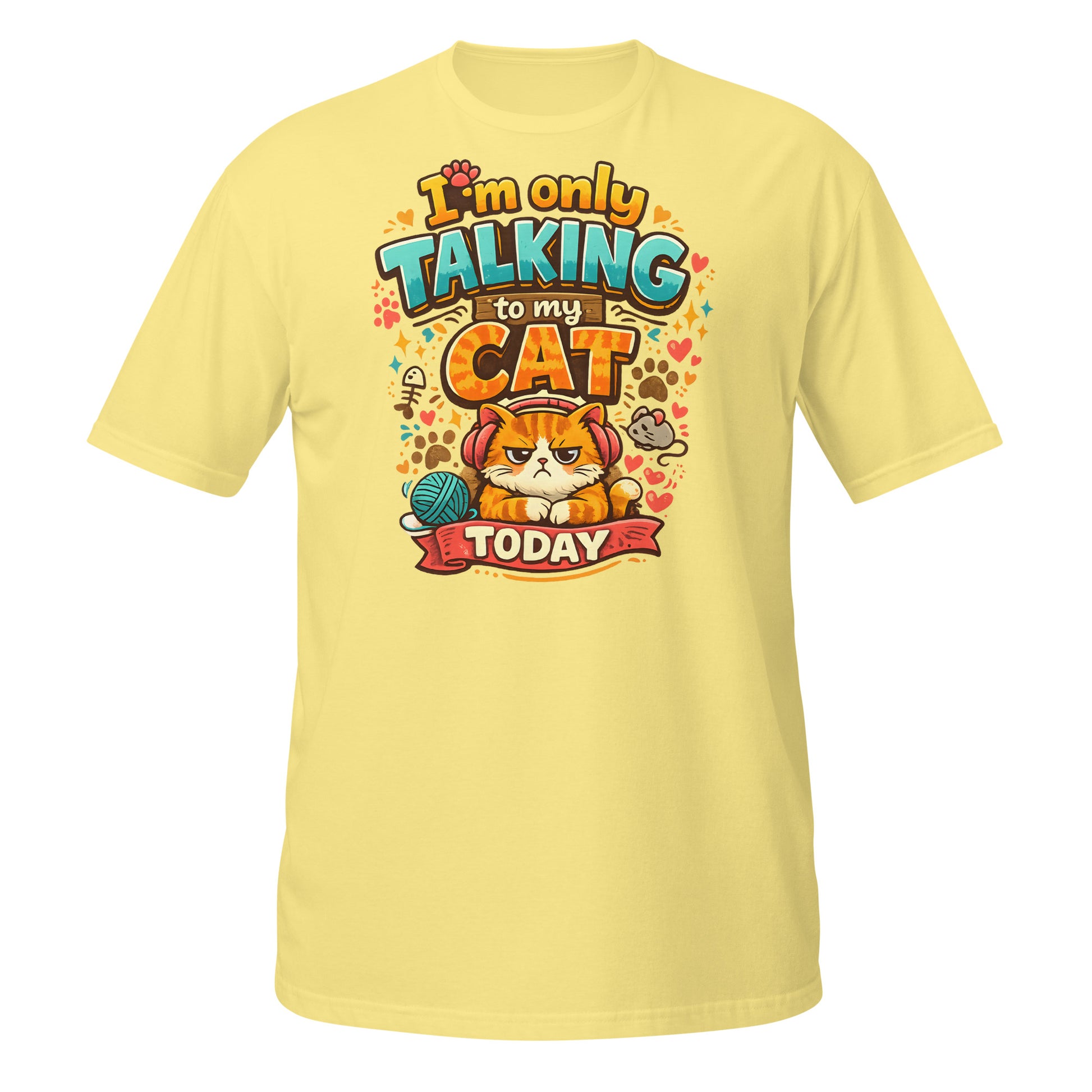 Women’s cat mom t-shirt made from ring-spun cotton