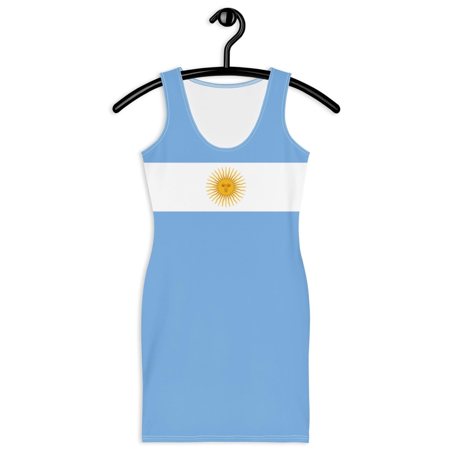 Argentinien-Kleid mit Farben der argentinischen Flagge / hellblaues Kleid