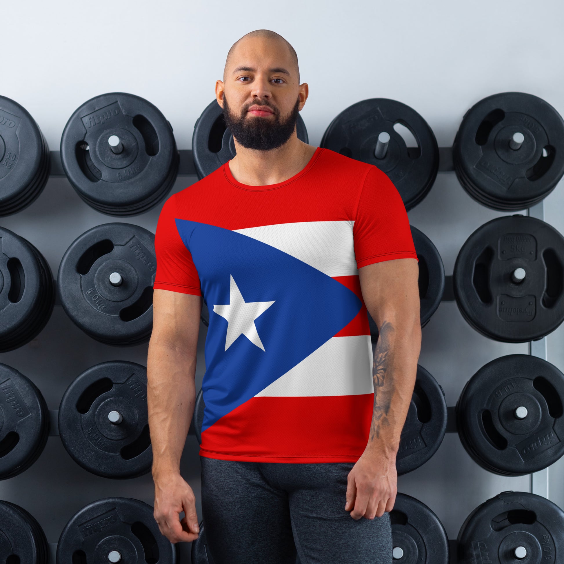 Men's Puerto Rican Heritage Tee - Flag of Puerto Rico Shirt